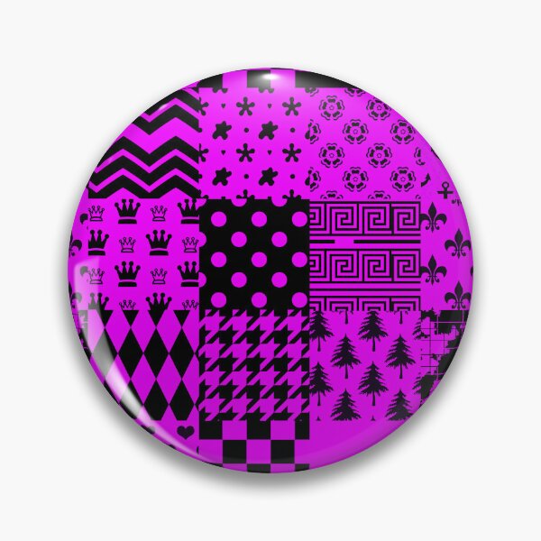 Item preview, Purple Black Mixed Patterns Style Design  designed and sold by PatternTitan.