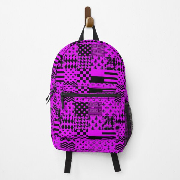Item preview, Purple Black Mixed Patterns Style Design designed and sold by PatternTitan.