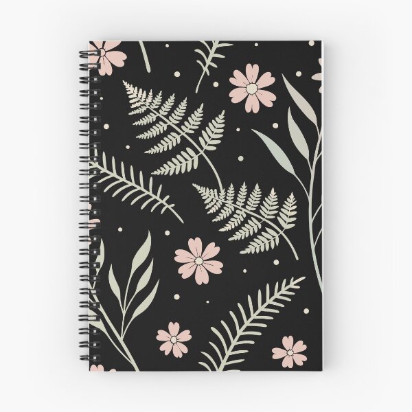 Item preview, Dark Floral Aesthetic – Pink Blooms & Greenery Pattern designed and sold by ThatBBStore.
