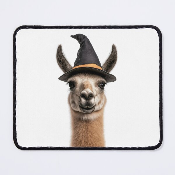 Item preview, Llama Wearing Halloween Witch Hat designed and sold by LazyOwlStore.