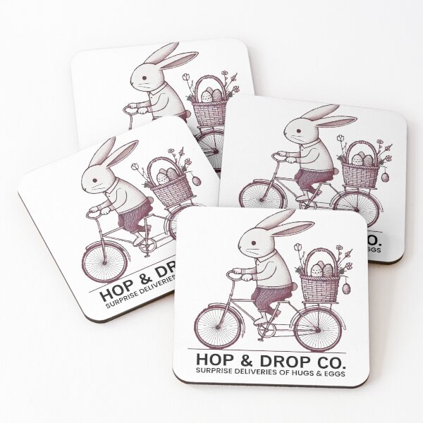 Item preview, Easter Retro Bunny Bike Surprise designed and sold by LuminOrb.