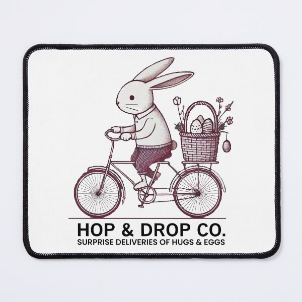 Item preview, Easter Retro Bunny Bike Surprise designed and sold by LuminOrb.