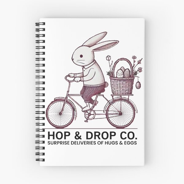 Item preview, Easter Retro Bunny Bike Surprise designed and sold by LuminOrb.