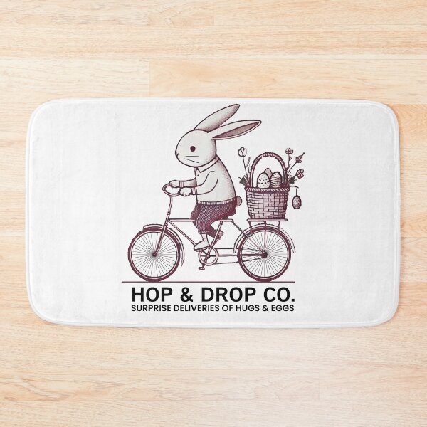 Item preview, Easter Retro Bunny Bike Surprise designed and sold by LuminOrb.