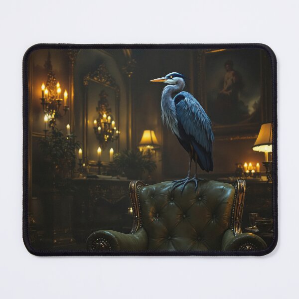 Item preview, Blue Heron in the Study designed and sold by HabitableMoons.