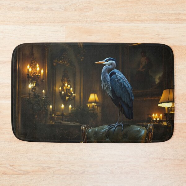 Item preview, Blue Heron in the Study designed and sold by HabitableMoons.