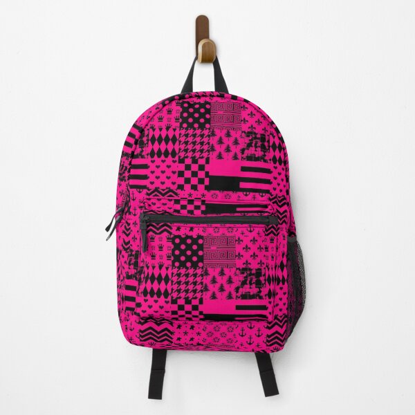 Item preview, Pink Black Mixed Patterns Style Design designed and sold by PatternTitan.