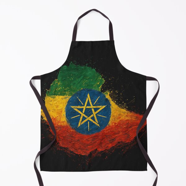 Item preview, Ethiopia flag painted designed and sold by ilakz.