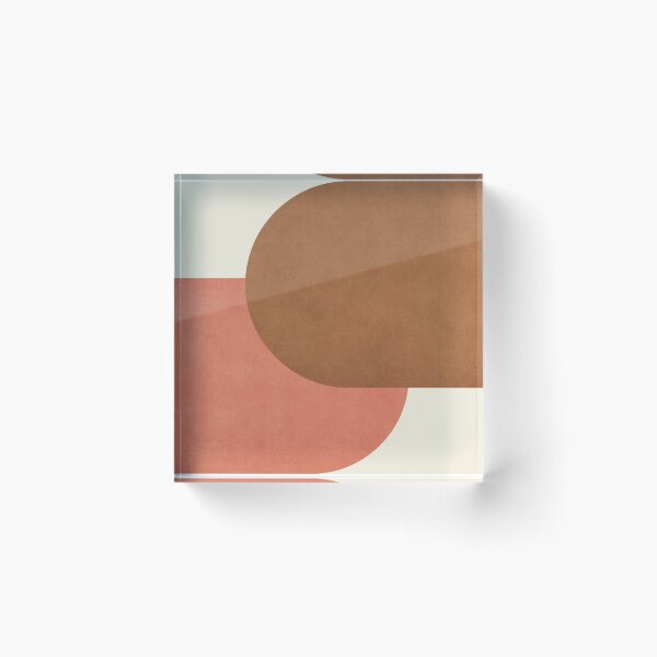 Item preview, Halfmoon Colorblock - Pink Brown designed and sold by moonlightprint.