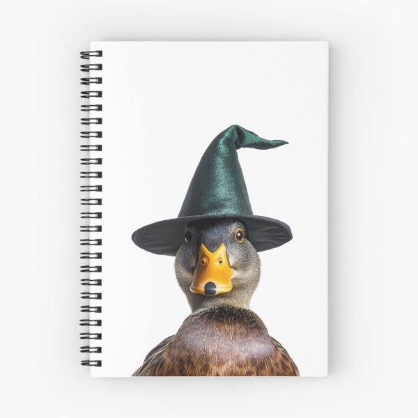Item preview, Mallard bird Wearing Halloween Witch Hat designed and sold by LazyOwlStore.