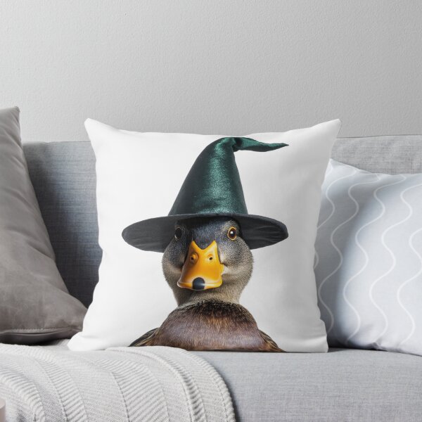Item preview, Mallard bird Wearing Halloween Witch Hat designed and sold by LazyOwlStore.