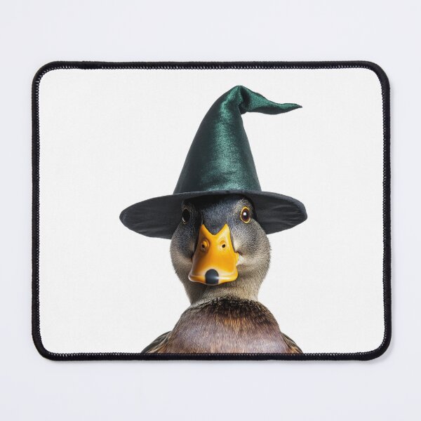 Item preview, Mallard bird Wearing Halloween Witch Hat designed and sold by LazyOwlStore.