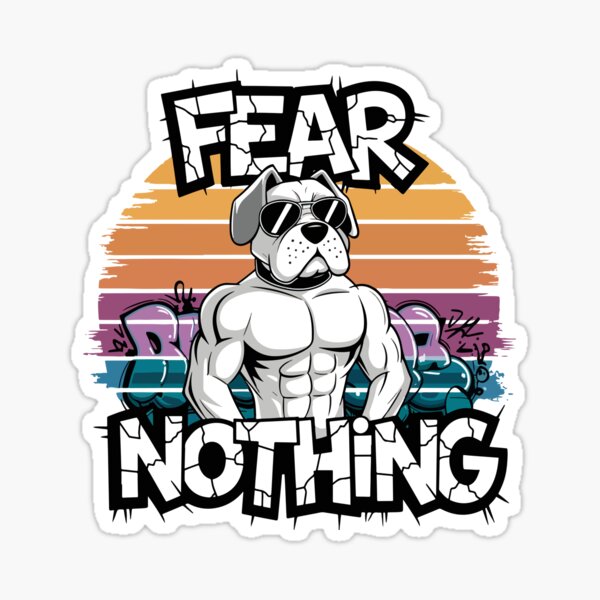 Item preview, Fearless Dogo Argentino Street Art designed and sold by WildlifeInc.