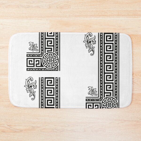 Item preview, Greek Key & Acanthus Elegance – Black & White Classic Design designed and sold by Breaking Shop.