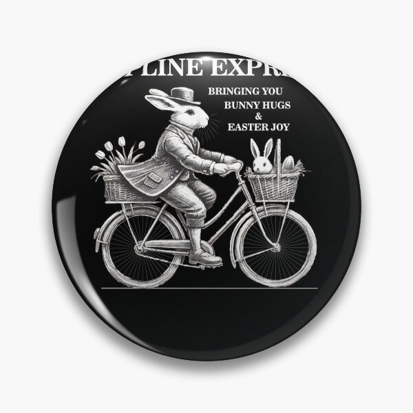 Item preview, Easter Retro Hopline Express Bunny Hugs Vintage designed and sold by LuminOrb.