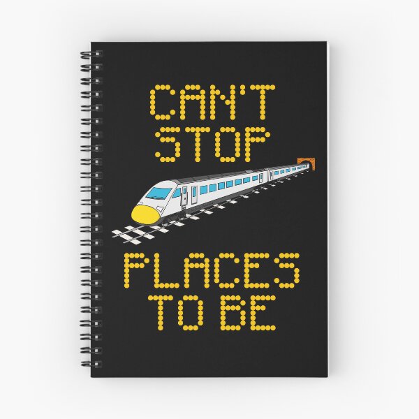 Item preview, High Speed Train, Can't Stop Places To Be, Rail Enthusiast designed and sold by doodlerob.