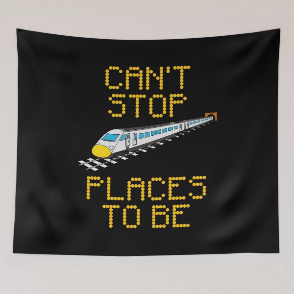 Item preview, High Speed Train, Can't Stop Places To Be, Rail Enthusiast designed and sold by doodlerob.