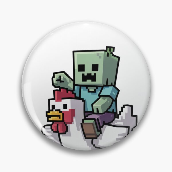 Item preview, Chicken Jockey Pixel Funny designed and sold by shopytee ⭐ ⭐ ⭐ (11k).