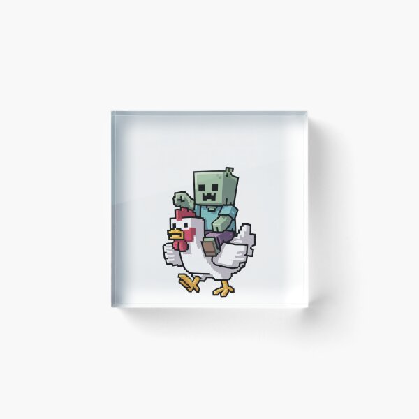 Item preview, Chicken Jockey Pixel Funny designed and sold by shopytee ⭐ ⭐ ⭐ (11k).