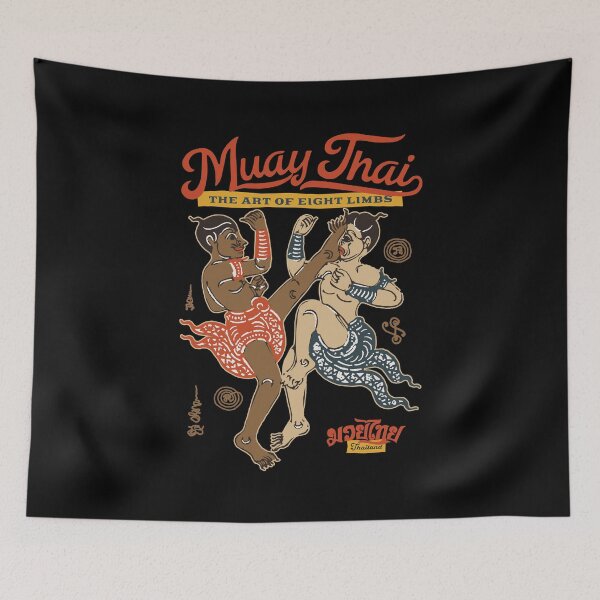 Item preview, Antique Muay Thai Fighter The Art of Eight Limbs designed and sold by KewaleeTee.