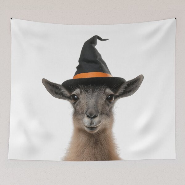Item preview, Mara Animal Wearing Halloween Witch Hat designed and sold by LazyOwlStore.