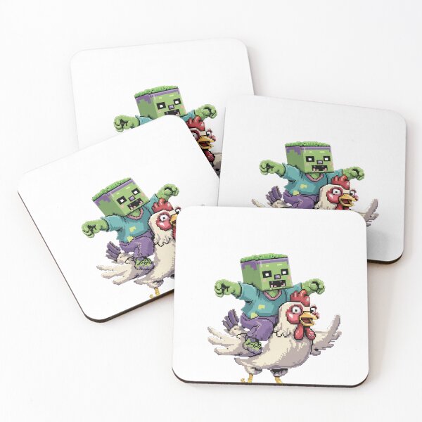 Item preview, Chicken Jockey Pixel Funny designed and sold by shopytee ⭐ ⭐ ⭐ (11k).
