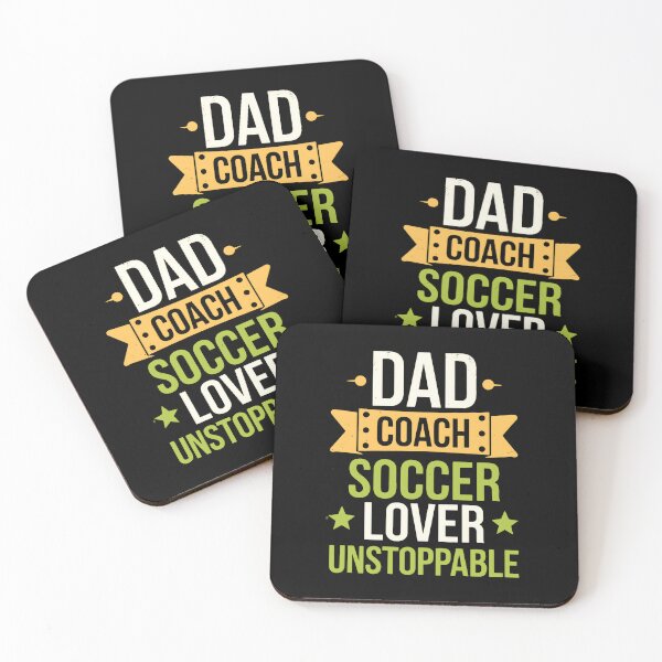 Item preview, Dad Coach Soccer Lover Unstoppable designed and sold by Taans-Creation.