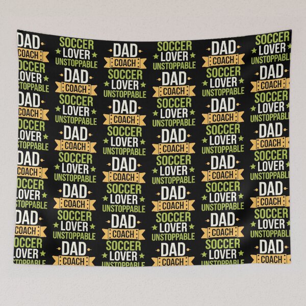 Item preview, Dad Coach Soccer Lover Unstoppable designed and sold by Taans-Creation.