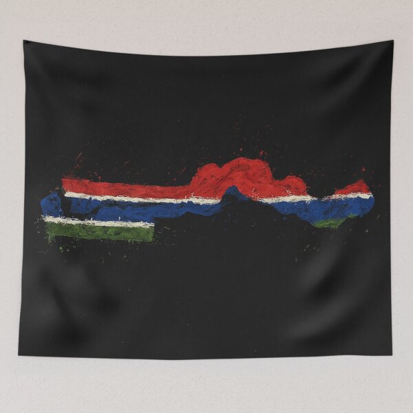Item preview, Gambia flag painted designed and sold by ilakz.