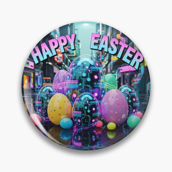 Item preview, Happy Easter Eggs - Cyberpunk Theme designed and sold by OnixDesign.