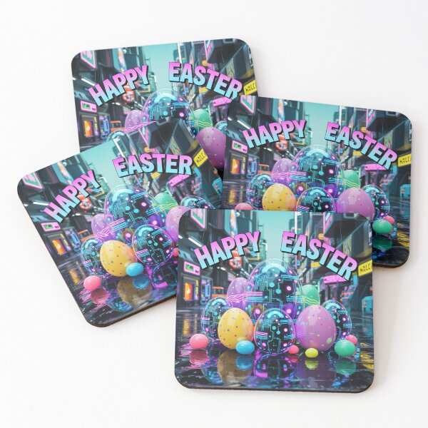 Item preview, Happy Easter Eggs - Cyberpunk Theme designed and sold by OnixDesign.