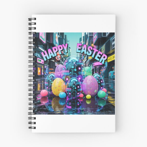 Item preview, Happy Easter Eggs - Cyberpunk Theme designed and sold by OnixDesign.