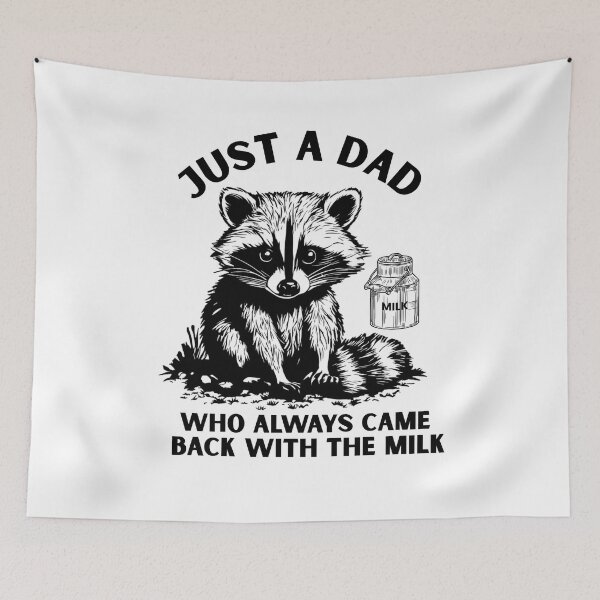 Item preview, Just A Dad Who Always Came Back With The Milk  designed and sold by ThereseLyssia.