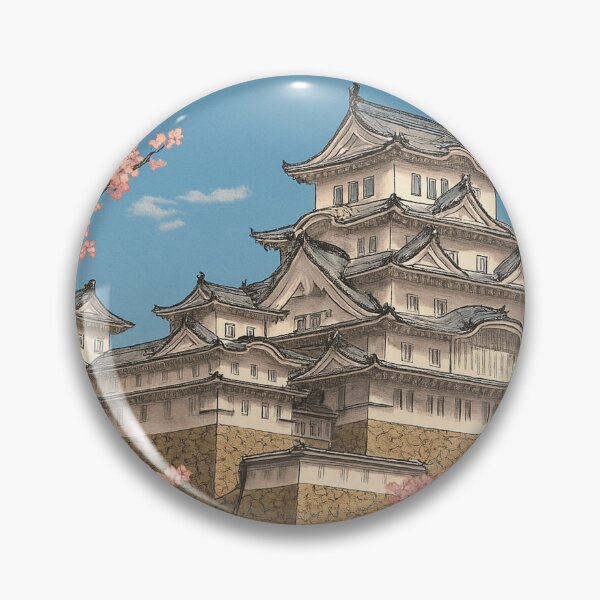 Item preview, Spring Majesty – Himeji Castle in Full Bloom designed and sold by NihonKamonScape.