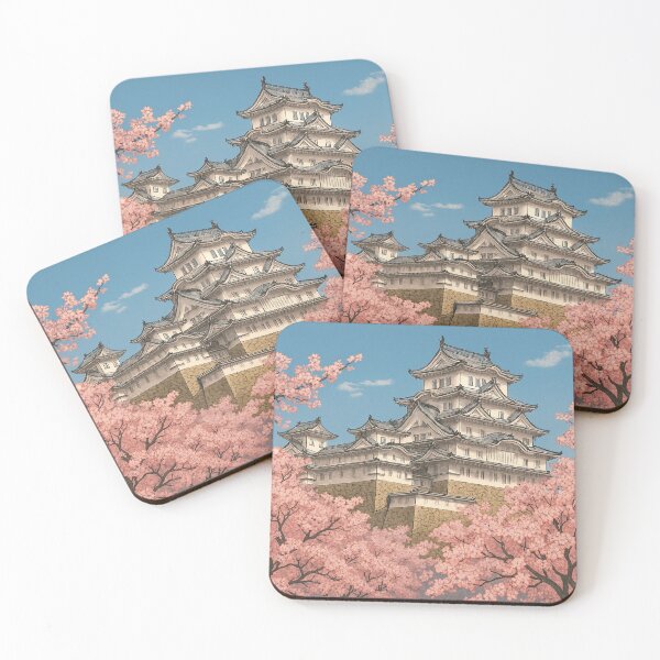 Item preview, Spring Majesty – Himeji Castle in Full Bloom designed and sold by NihonKamonScape.