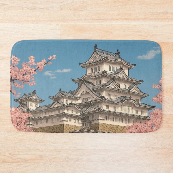 Item preview, Spring Majesty – Himeji Castle in Full Bloom designed and sold by NihonKamonScape.