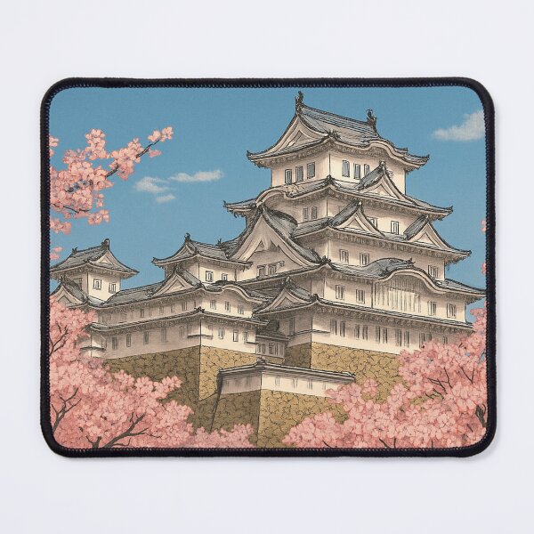 Item preview, Spring Majesty – Himeji Castle in Full Bloom designed and sold by NihonKamonScape.