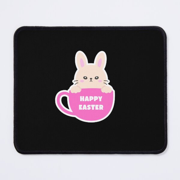 Item preview, Happy Easter Bunny in Mug – Pastel Spring Sticker designed and sold by BubiStudio.