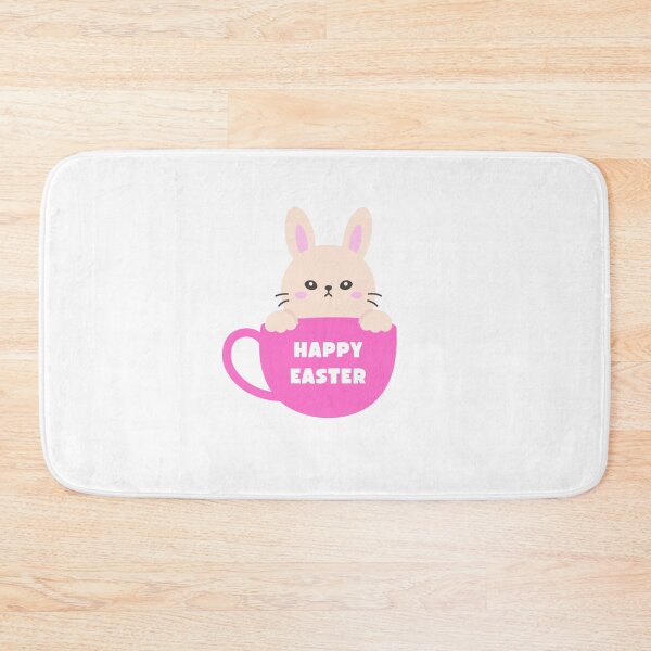 Item preview, Happy Easter Bunny in Mug – Pastel Spring Sticker designed and sold by BubiStudio.