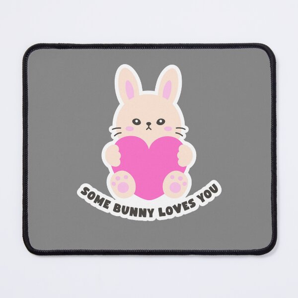 Item preview, Some Bunny Loves You – Cute Heart Easter Sticker designed and sold by BubiStudio.