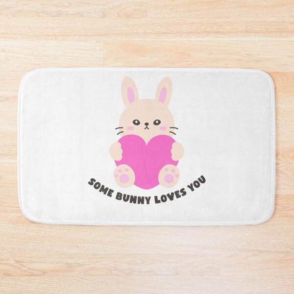 Item preview, Some Bunny Loves You – Cute Heart Easter Sticker designed and sold by BubiStudio.