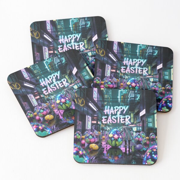 Item preview, Happy Easter Eggs - Cyberpunk Theme designed and sold by OnixDesign.