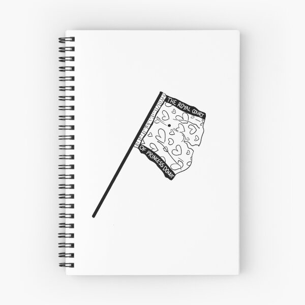 Item preview, The royal court of princess donut flag (black) designed and sold by TheDoodlemancer.