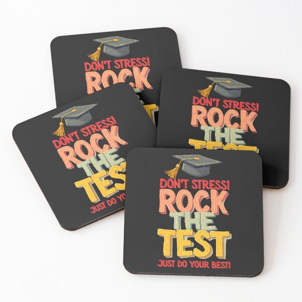 Item preview,  Don't Stress: Rock The Test , Just Do Your Best! Motivational School Vibes designed and sold by elynne9.