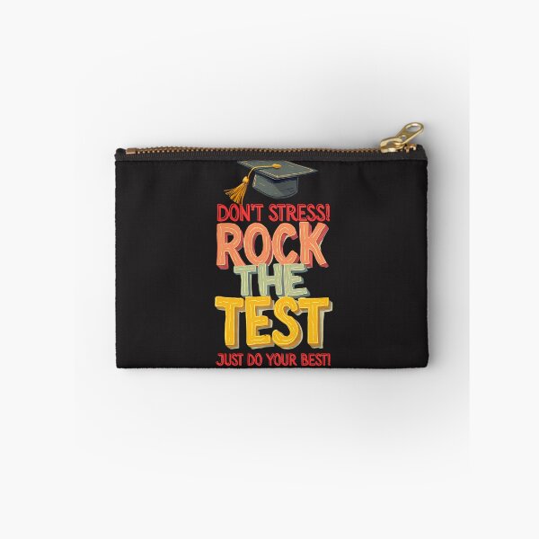 Item preview, Don't Stress: Rock The Test , Just Do Your Best! Motivational School Vibes designed and sold by elynne9.
