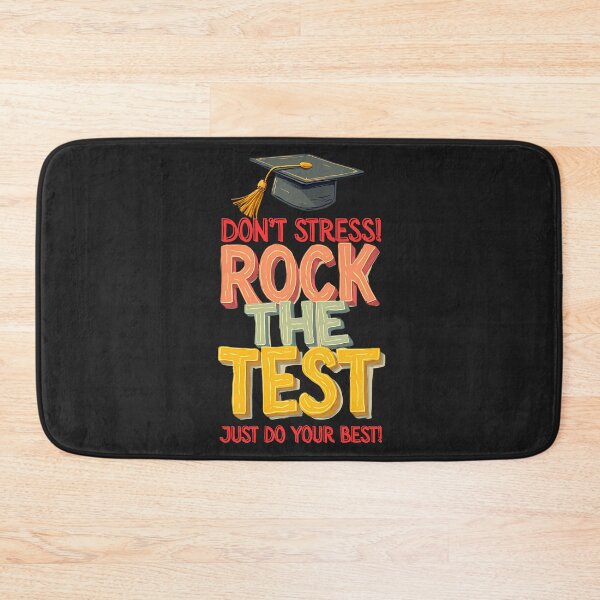 Item preview,  Don't Stress: Rock The Test , Just Do Your Best! Motivational School Vibes designed and sold by elynne9.
