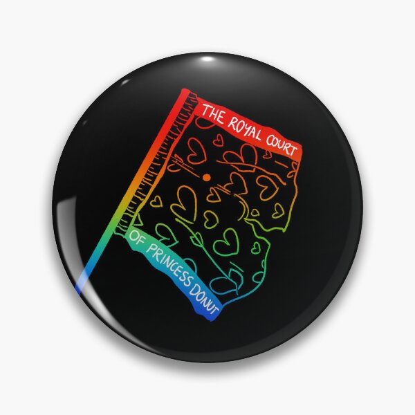 Item preview, The royal court of princess donut flag (rainbow) designed and sold by TheDoodlemancer.