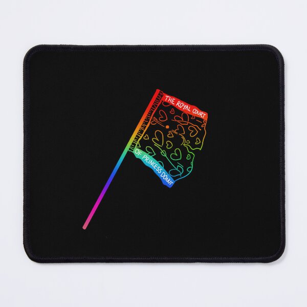 Item preview, The royal court of princess donut flag (rainbow) designed and sold by TheDoodlemancer.