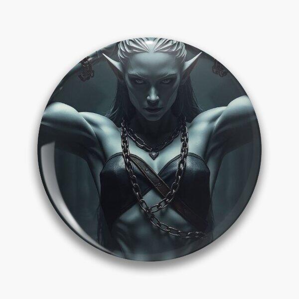 Item preview,  Fantasy Grey Skinned Elf girl with her hands behind her head RPG Role playing designed and sold by Vintage Designs +.