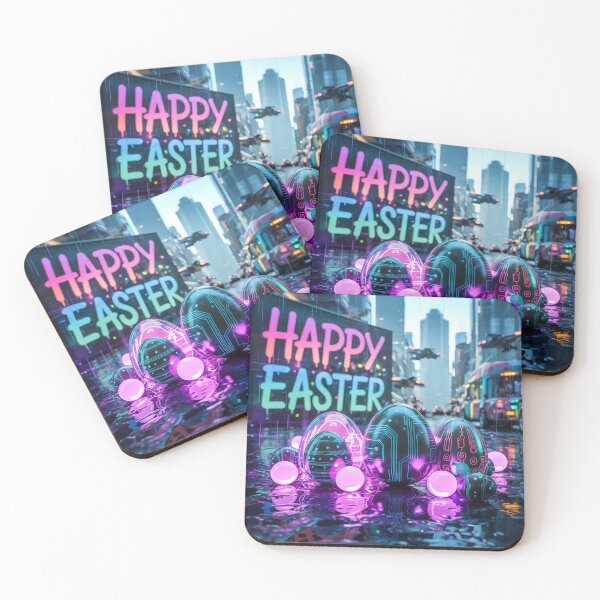 Item preview, Happy Easter Eggs - Cyberpunk Theme designed and sold by OnixDesign.